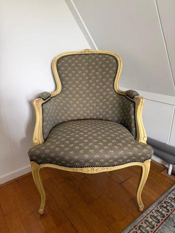 Stoel - Wood - French Cabriolet Armchair, Nieuw