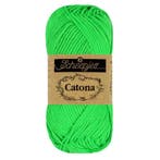 Scheepjes Catona 25g - 602 Neon Green, Hobby en Vrije tijd, Breien en Haken, Ophalen of Verzenden, Nieuw, Breien of Haken, Wol of Garen