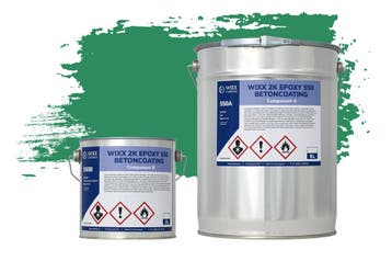 Wixx 2K Epoxy 550 Betonverf RAL 6024 | Verkeersgroen 10L, Nieuw, Verf, Groen, Verzenden