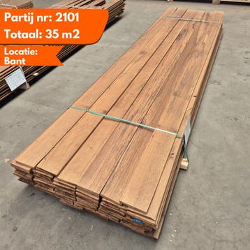 Thermo Frake Geschaafde Plank 3340x140x18-25mm, Doe-het-zelf en Verbouw, Platen en Panelen, Ophalen of Verzenden, Nieuw