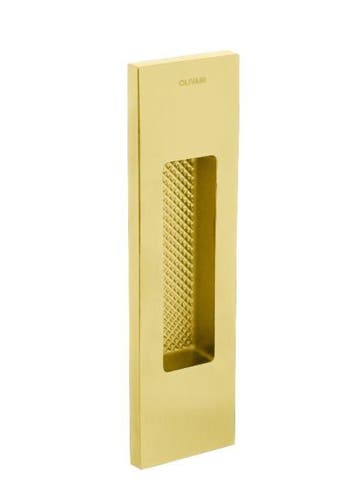 Olivari schuifdeurkom Siro 128x37 mm messing titaan PVD, Verzenden, Nieuw