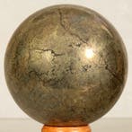 pyriet Fine Large Pyrite Quality Sphere - Hoogte: 10.8 cm -