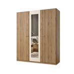 Kledingkast Verdal – 3-Deurs incl. Spiegel, Verzenden, Nieuw