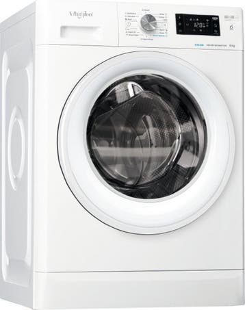 Whirlpool Ffb8489wvee Wasmachine  -  6th Sense Technologie -, Ophalen of Verzenden, Nieuw, Voorlader, 85 tot 90 cm