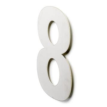 Deurbeslag | Huisnummer 8 | Intersteel | 30 cm, Verzenden, Nieuw
