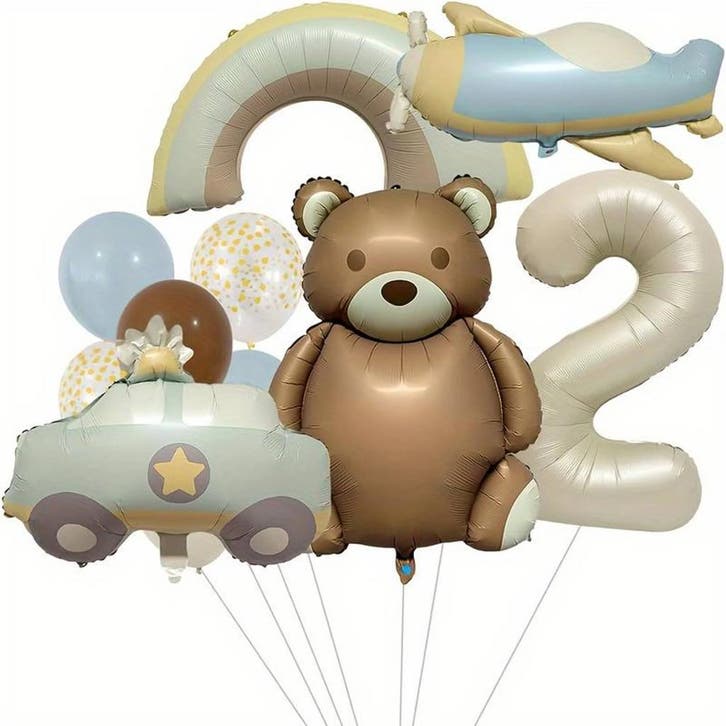 2e Verjaardag folie ballonnen set XL 6-delig, Kinderen en Baby's, Kinderkleding | Maat 92, Jongen of Meisje, Nieuw, Setje, Verzenden