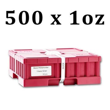 Oostenrijk. 1,50 Euro 500 x 1 oz €1.5 EUR Austrian Silver