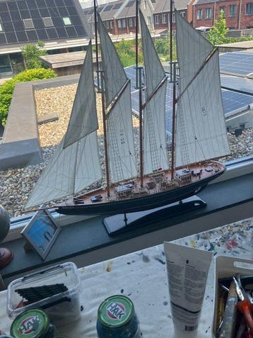 Maritieme objecten - Marco Polo LI 50 - Hout, Katoen- Marco, Antiek en Kunst