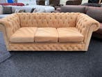 Chesterfield Maarssen ! Camel Suede 3-Zits Chesterfield Bank, Huis en Inrichting, Banken | Bankstellen, Ophalen, CHESTERFIELD