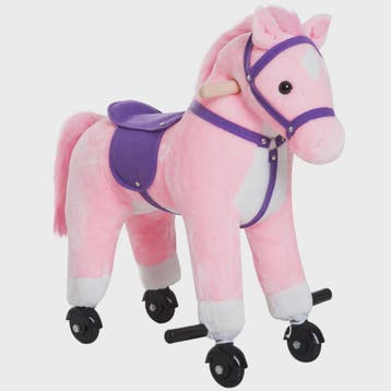 Bruin Hobbelpaard met Wielen, Geluiden en Pedalen - Geschikt, Verzenden, Nieuw