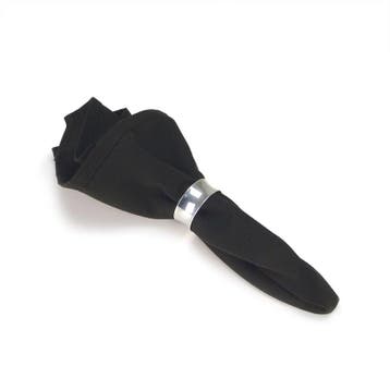 Servetten Black Zwart 51x51cm - Treb SP, Verzenden, Nieuw, Overige kleuren, Tafelkleed of Tafelzeil