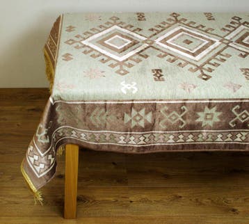 Tafelkleed Valentine grijsgroen 150 cm rond of 140x170 cm, Huis en Inrichting, Tafelkleden, Ophalen of Verzenden, Nieuw, Rechthoek