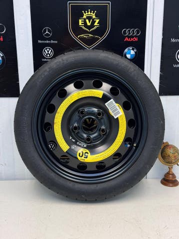 1 stuk Reservewiel 125/70R16 inch VW Golf 5/V/6/7/8 5x112, Gebruikt, 16 inch, Banden en Velgen, Personenwagen