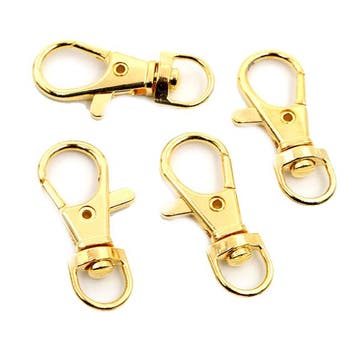 Musketon haak - 23mm - Draaibaar - Swivel - Goud, Ophalen of Verzenden, Nieuw, Overige typen