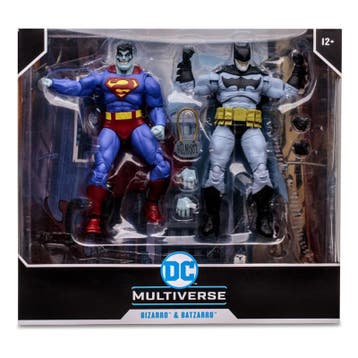 DC Multiverse Action Figure 2-Pack Bizarro & Batzarro 18 cm, Verzamelen, Poppetjes en Figuurtjes, Verzenden, Zo goed als nieuw
