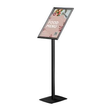 Europel Infostand Zwart Met Snap Frame A3 25mm, Verzenden