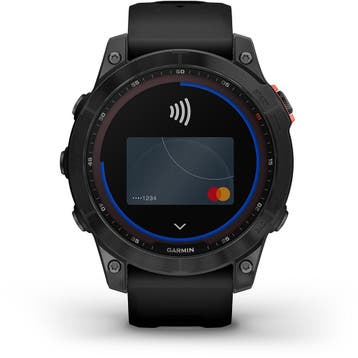 Garmin Fenix 7 Solar 47mm Zwart met GARANTIE & verzending, Ophalen of Verzenden, Zo goed als nieuw
