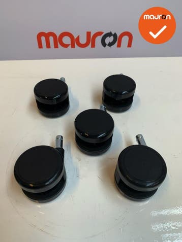 Set (van 5 stuks) Grahl Xenium bureaustoel wielen - hard (vo, Werkplek, Ophalen of Verzenden, Gebruikt, Stoel