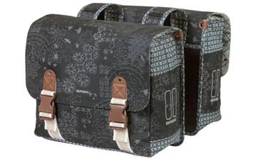 Dubbele Fietstas Basil Bohème Carry All - 35 liter - Zwart, Verzenden, Nieuw