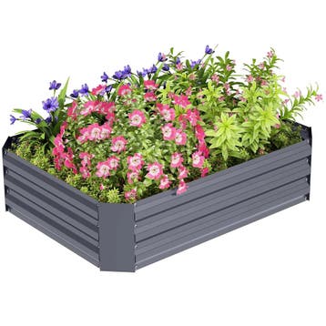 TRUUSK Verhoogd Stalen Plantenbed 120x90x30cm - Stapelbaar -, Verzenden