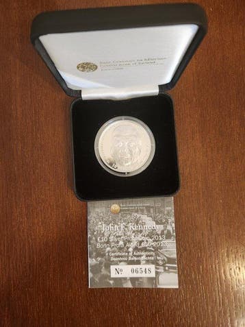 Ierland. 10 Euro 2013 John F. Kennedy Proof (Zonder