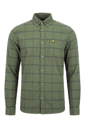 Lyle And Scott Overhemd in maat S Groen, Verzenden, Zo goed als nieuw, Overige kleuren, Lyle And Scott