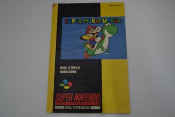 Super Mario World (SNES MANUAL FAH), Verzenden, Zo goed als nieuw
