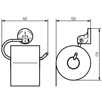 Toiletrolhouder Haceka Aspen Chroom, Ophalen of Verzenden, Nieuw