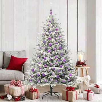 vidaXL Artificial Pre-lit Kerstboom met Ballenset Groen 180, Diversen, Kerst, Verzenden, Nieuw