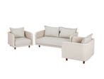 Loungeset Stoel bank Nayan Wicker Off White Baratti, Verzenden, Nieuw