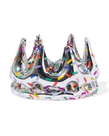 HEMA Folieballon kroon 20cm confetti, Verzenden, Nieuw