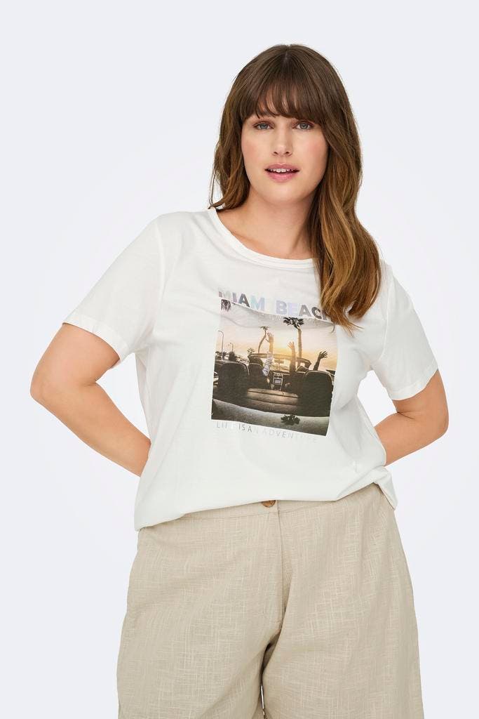 ONLY ECO shirt CARARNA opdruk Maat:, Kleding | Dames, T-shirts, Overige kleuren, Nieuw, Verzenden