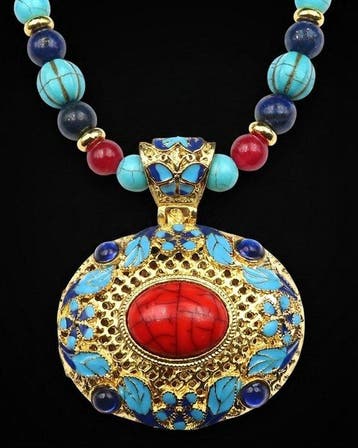 Lapis lazuli - Howliet turquoise - boeddhistische