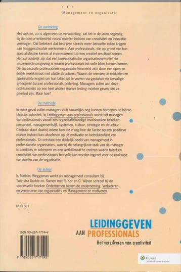 Leidinggeven aan professionals / Management & Organisatie, Verzenden, Gelezen, M. Weggeman
