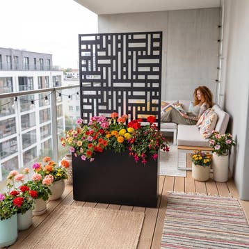Tuinscherm Bernalda met plantenbak op wielen casa.pro, Verzenden, Nieuw