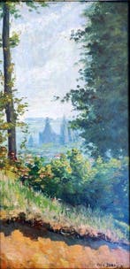 Renè Dubois (1869-1958) - Veduta di città, Antiek en Kunst, Kunst | Schilderijen | Klassiek