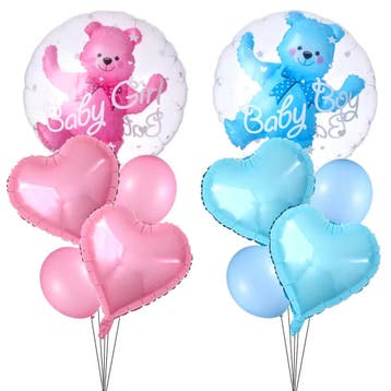 Gender reveal ballonnen set Baby Boy Baby Girl beer 10-delig, Dieren en Toebehoren, Ophalen of Verzenden, Nieuw