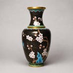Vaas - Emaille, Koper, Messing - China - Chinese cloisonné, Antiek en Kunst