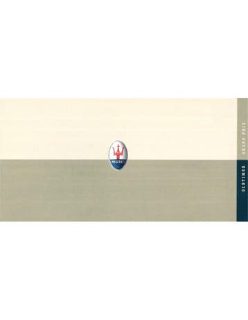 2001 MASERATI OLDTIMER GRAND PRIX BROCHURE DUITS, Boeken, Auto's | Folders en Tijdschriften, Nieuw, Author