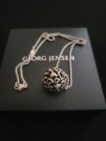 Georg Jensen - Ketting met hanger Zilver - Nr. 251A Heart by, Sieraden, Tassen en Uiterlijk, Antieke sieraden