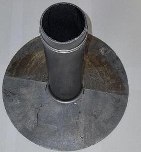 loden plakplaat model OU Ø100 mm 300 mm naadloos gegoten, Ophalen of Verzenden, Nieuw