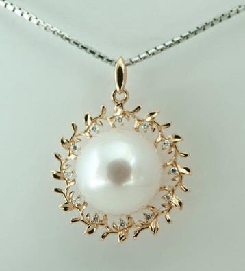 Zonder minimumprijs - Hanger - 18 kt geelgoud - South Sea