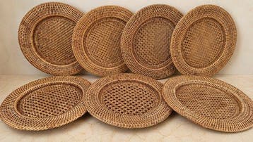 TOGO - Flamant - Onderbord (7) - Bamboe, caning,