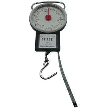 Benson Kofferweegschaal met rolmaat - Max 32 kg - Robuust..., Doe-het-zelf en Verbouw, Gereedschap | Handgereedschap, Ophalen of Verzenden
