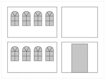 Zijwandenset met boogramen voor 4 x 6 m vouwtent, Verzenden, Nieuw