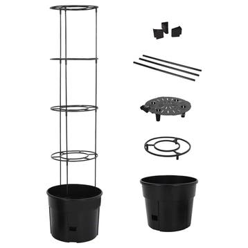 vidaXL Tomatenkweekpot ø39x150 cm polypropeen, Tuin en Terras, Verzenden, Nieuw, Minder dan 60 cm, 60 cm of meer
