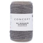 Katia Concept 50 Mohair Shades - 04 grijs - Mohair Garen, Hobby en Vrije tijd, Breien en Haken, Ophalen of Verzenden, Nieuw