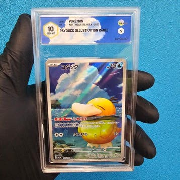 Pokémon Graded card - PSYDUCK AR - Graad 10, Nieuw