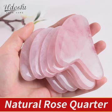 Natuurlijke Jade Gua Sha Schraper & Roller voor Gezichtsmass, Verzenden, Nieuw