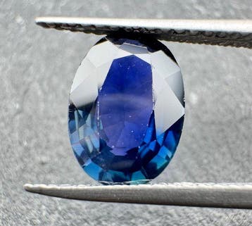 Blauw, Violet, Tweekleurig Saffier - 2.00 ct - Antwerp, Sieraden, Tassen en Uiterlijk, Nieuw